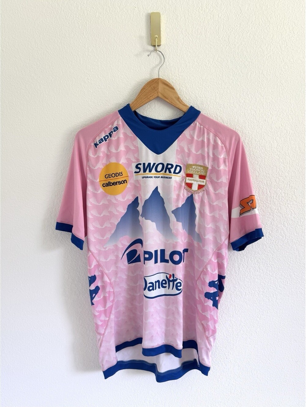 Kappa Men’s Size XL Evian Thonon Gaillard 2012-2013 Football Soccer Jersey